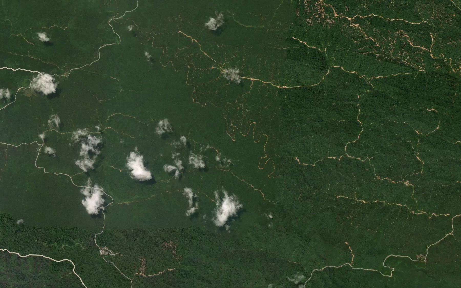Satellite map of the Sungai Sabinji