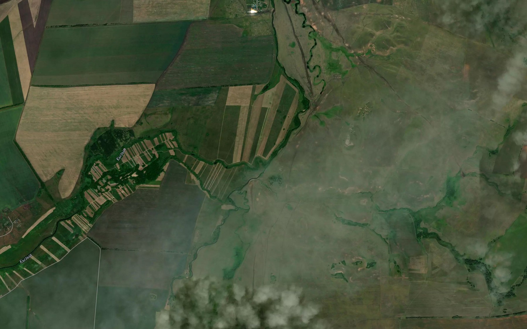 Satellite map of the Kyzyl
