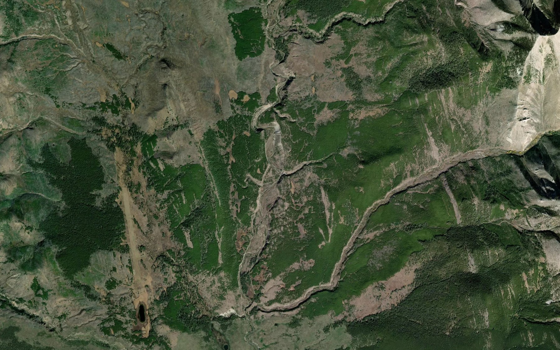 Satellite map of the Spruce Creek