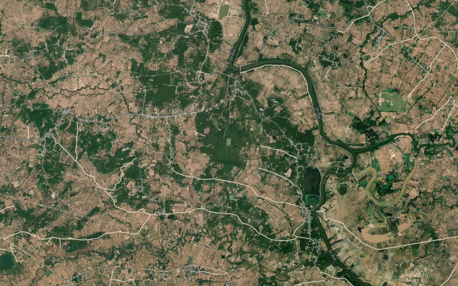 Satellite map of the Nong Ta Sa