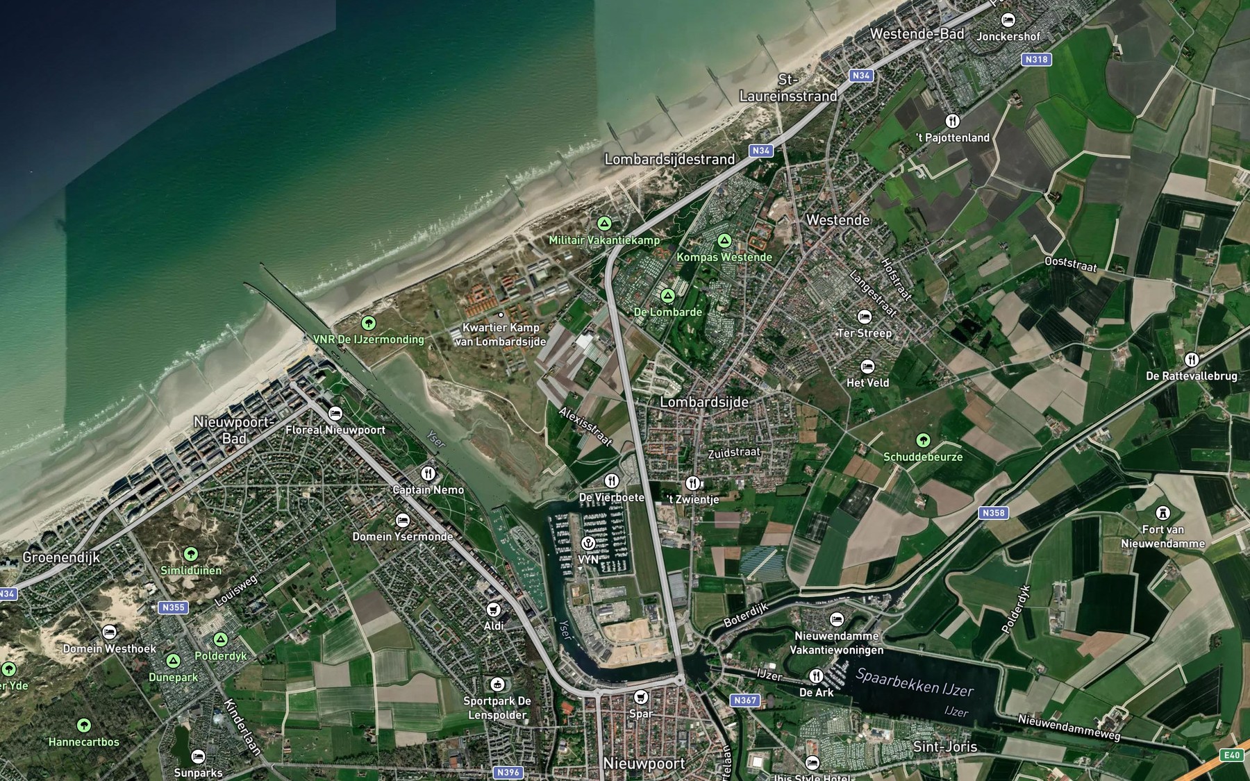 Satellite map of the Geleide