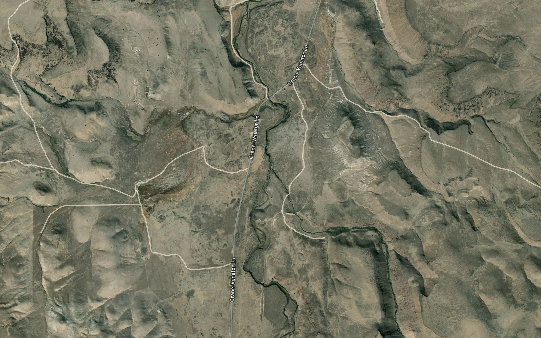 Satellite map of the Swamp Creek