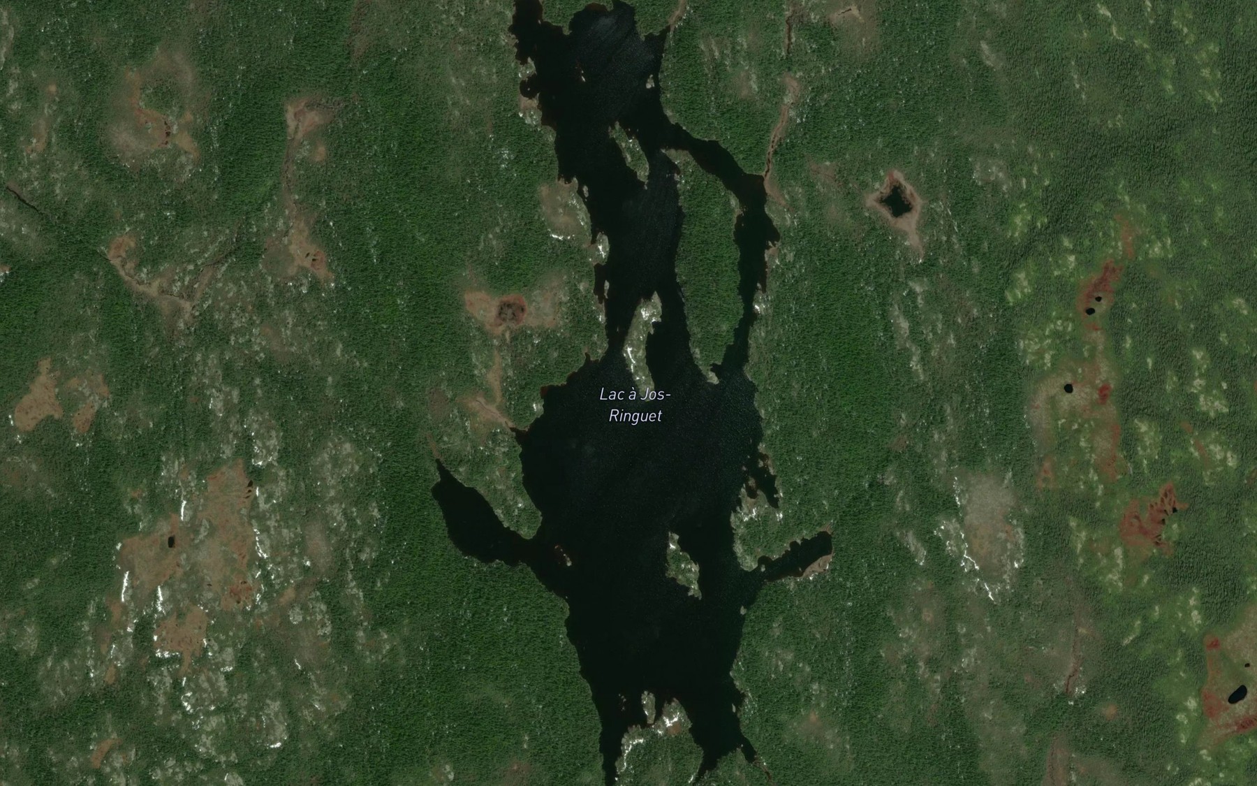 Satellite map of the Lac a Jos-Ringuet