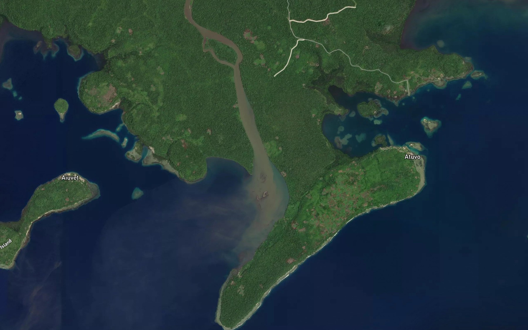 Satellite map of the Johanna River