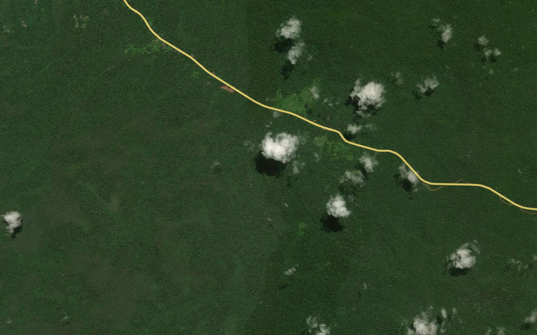 Satellite map of the Kokokouob