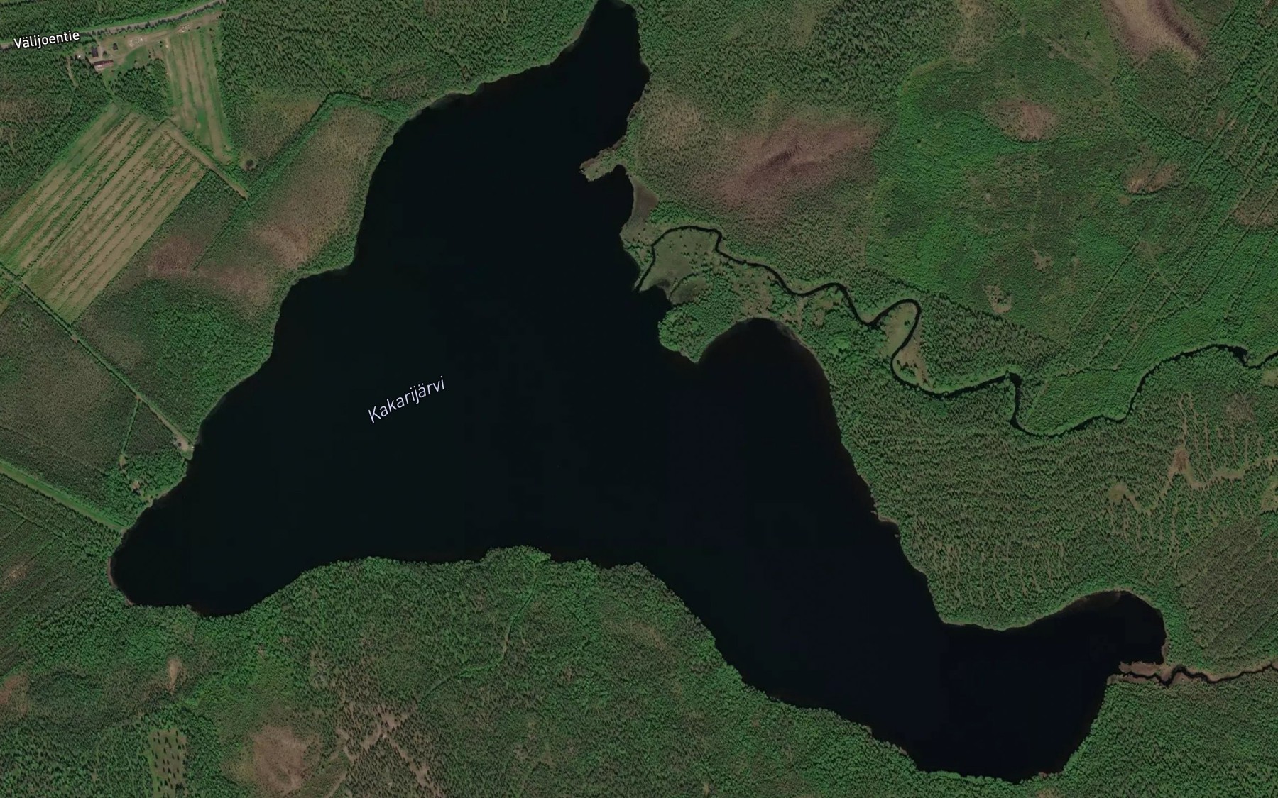 Satellite map of the Kakarijarvi