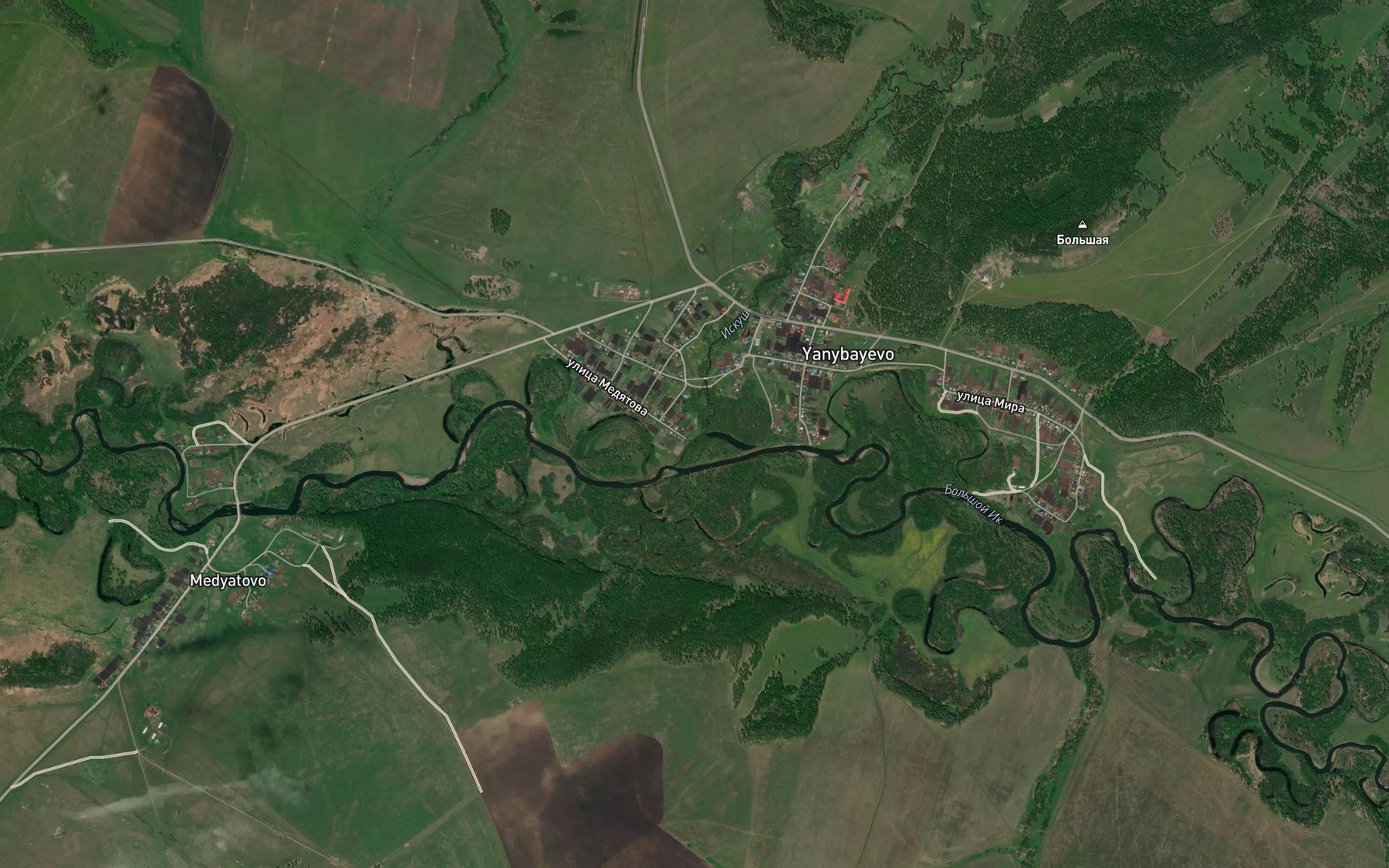 Satellite map of the Iskush