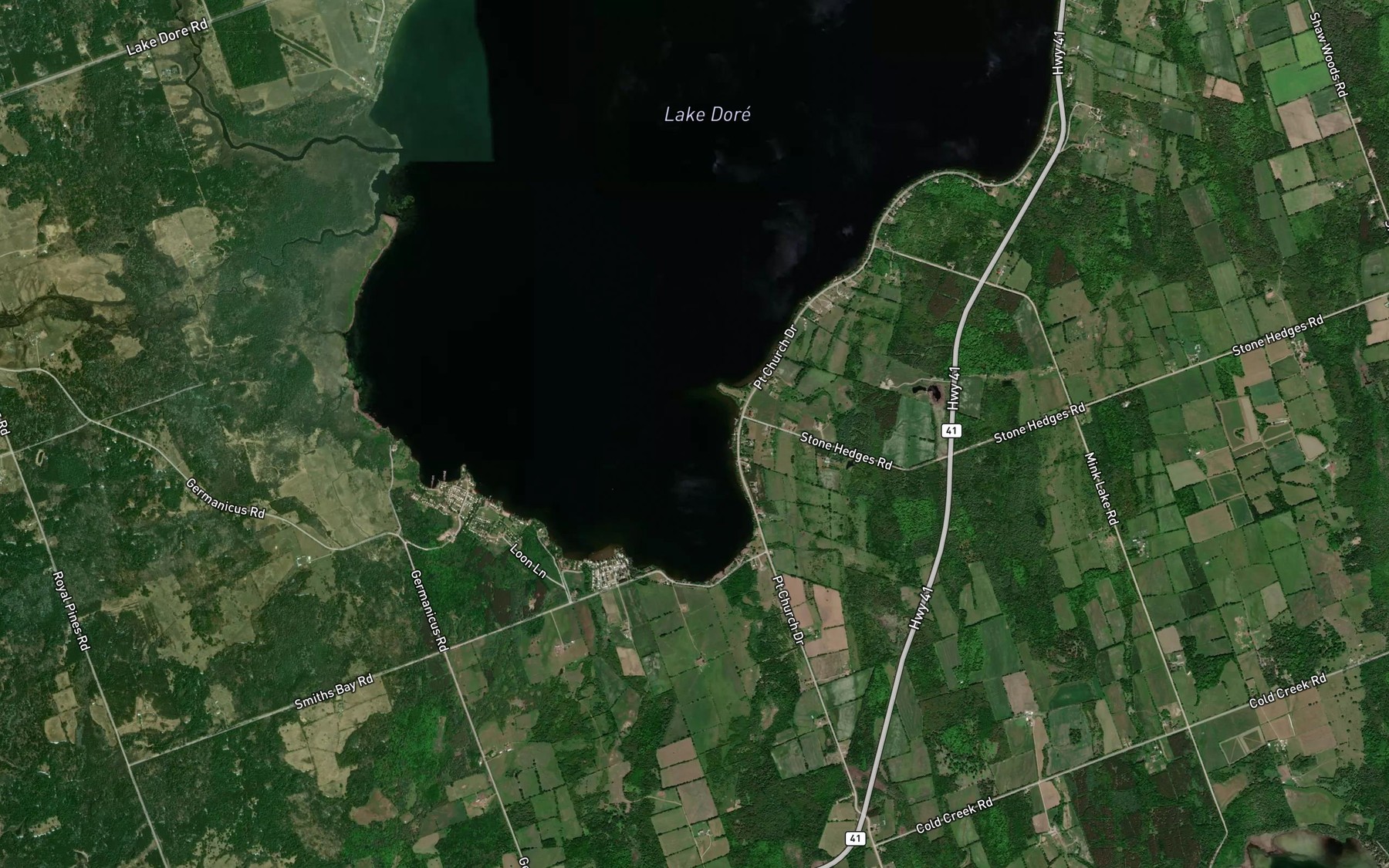 Satellite map of the Smiths Bay