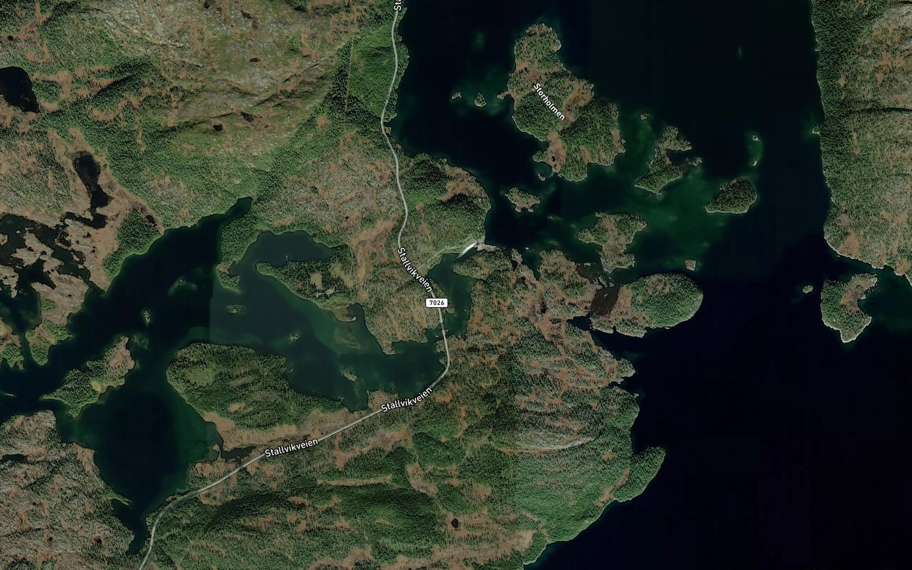 Satellite map of the Litlflyen