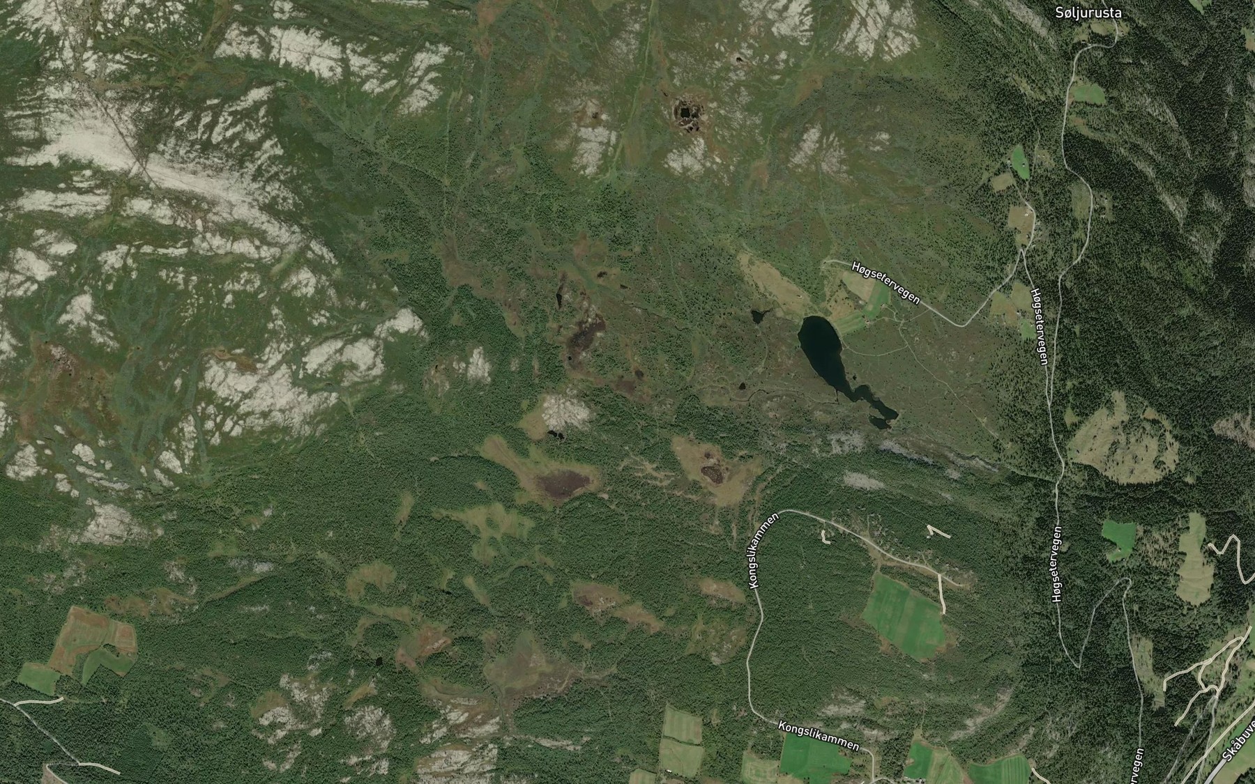 Satellite map of the Raudsteinbekken