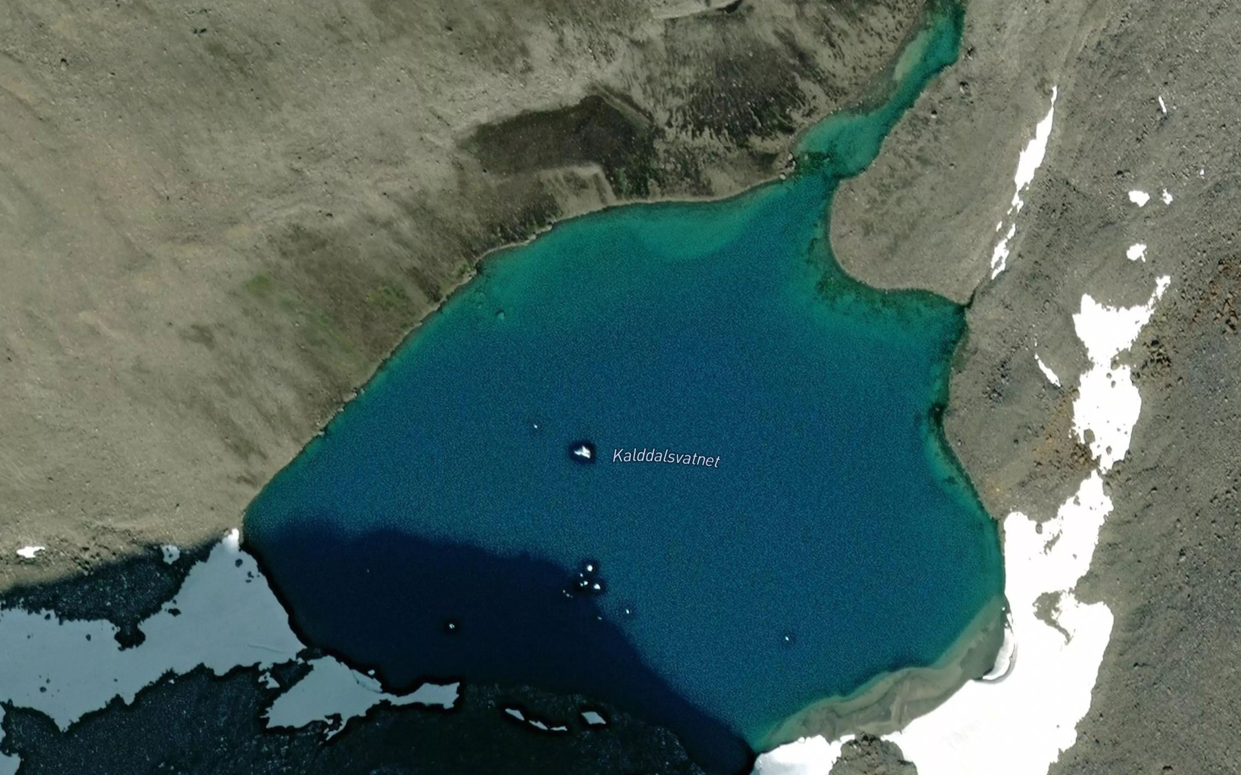 Satellite map of the Kalddalsvatnet