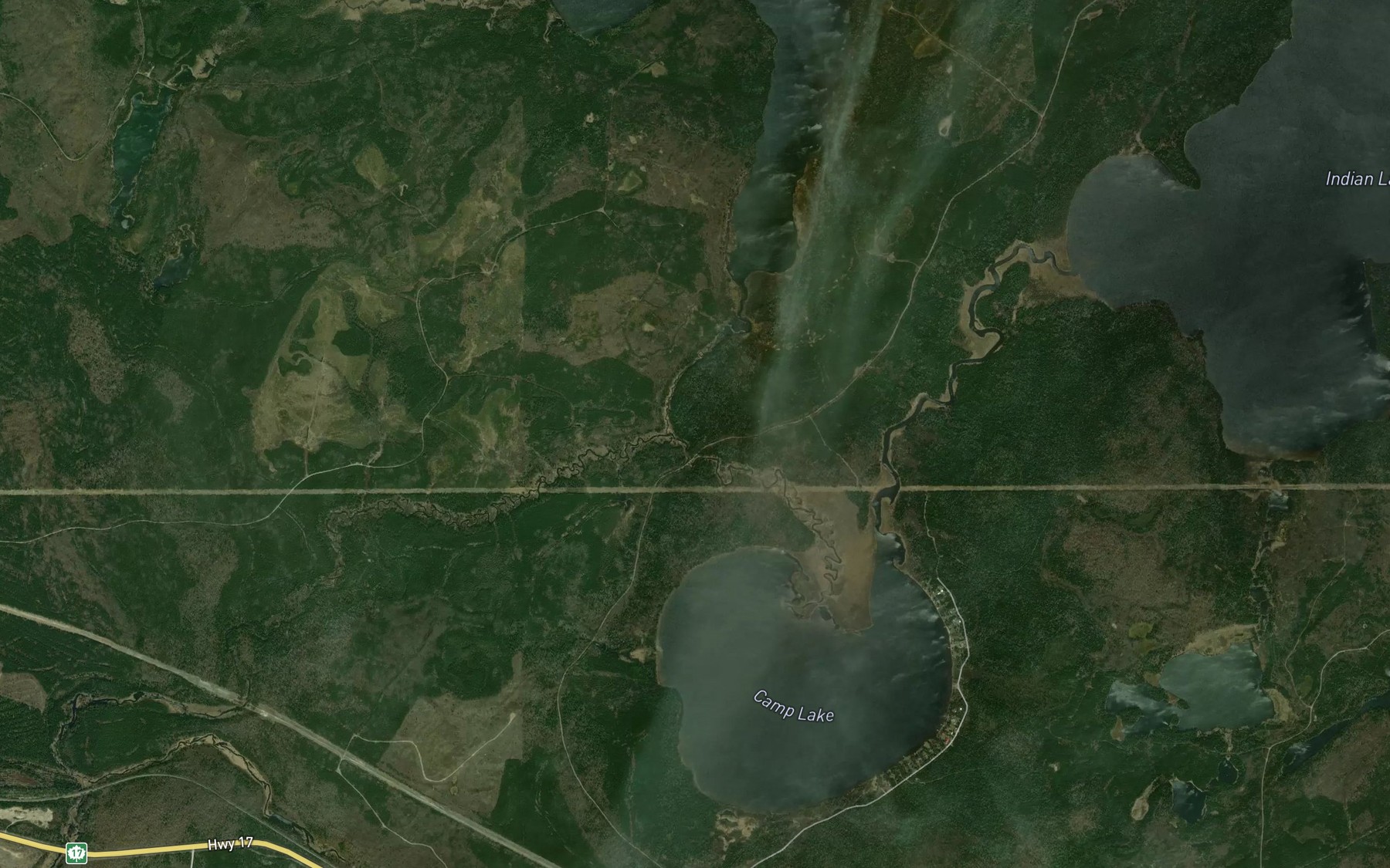 Satellite map of the Osaquan River