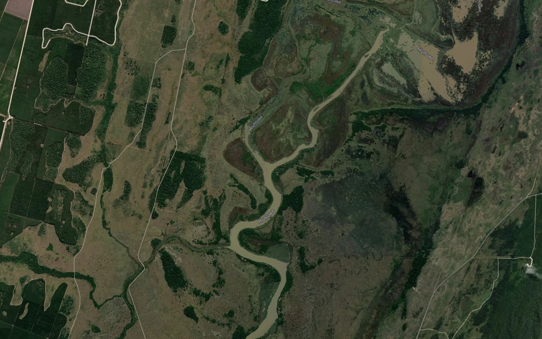 Satellite map of the Top Narrows