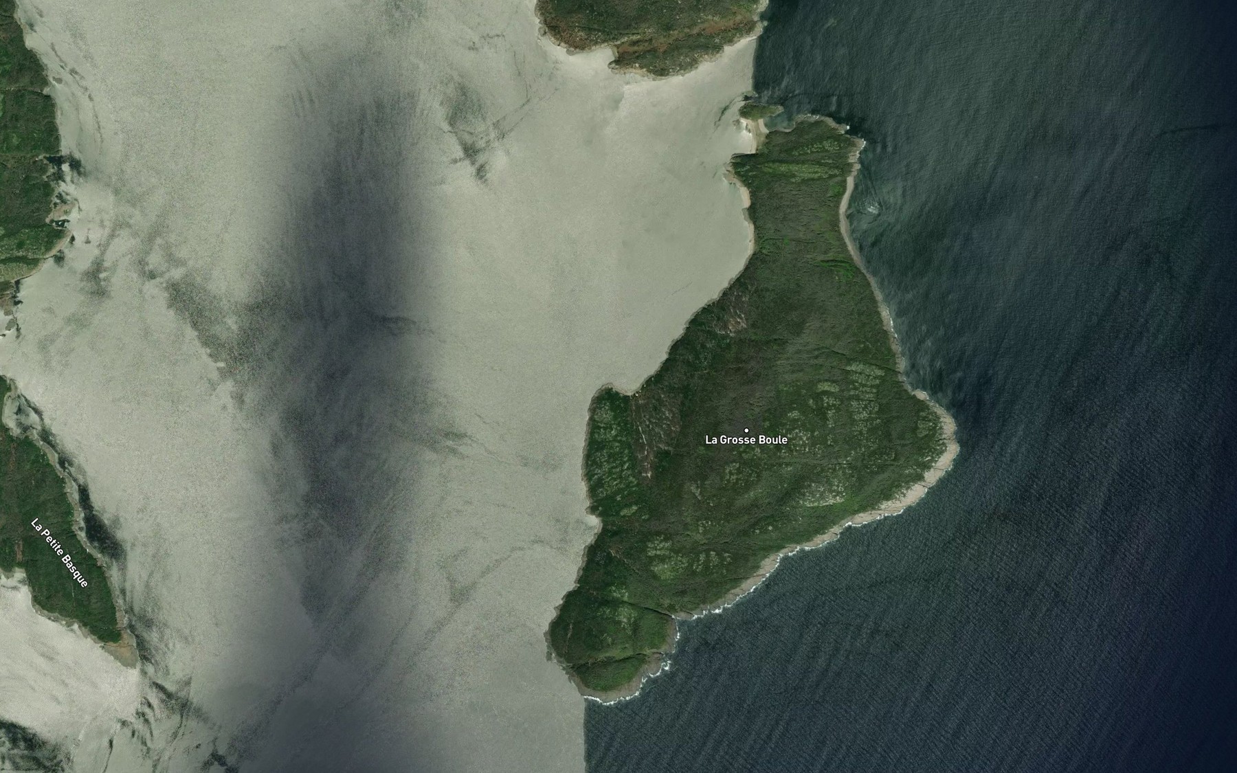 Satellite map of the Anse a Blouin
