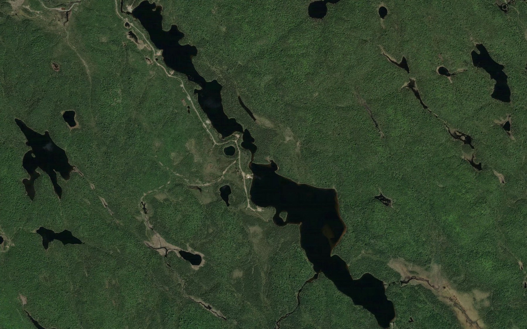Satellite map of the Lac Belley