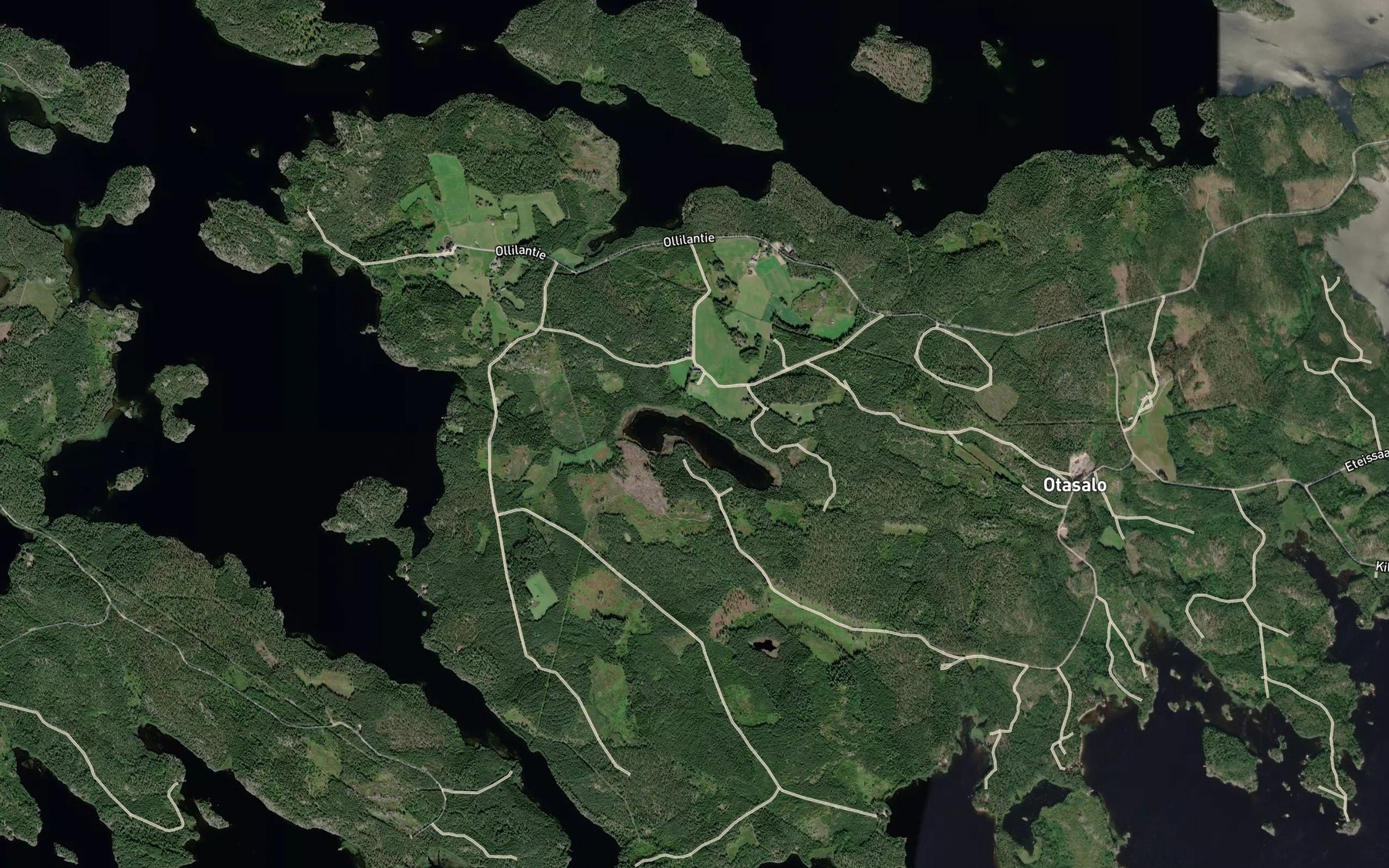 Satellite map of the Penttilanjarvi