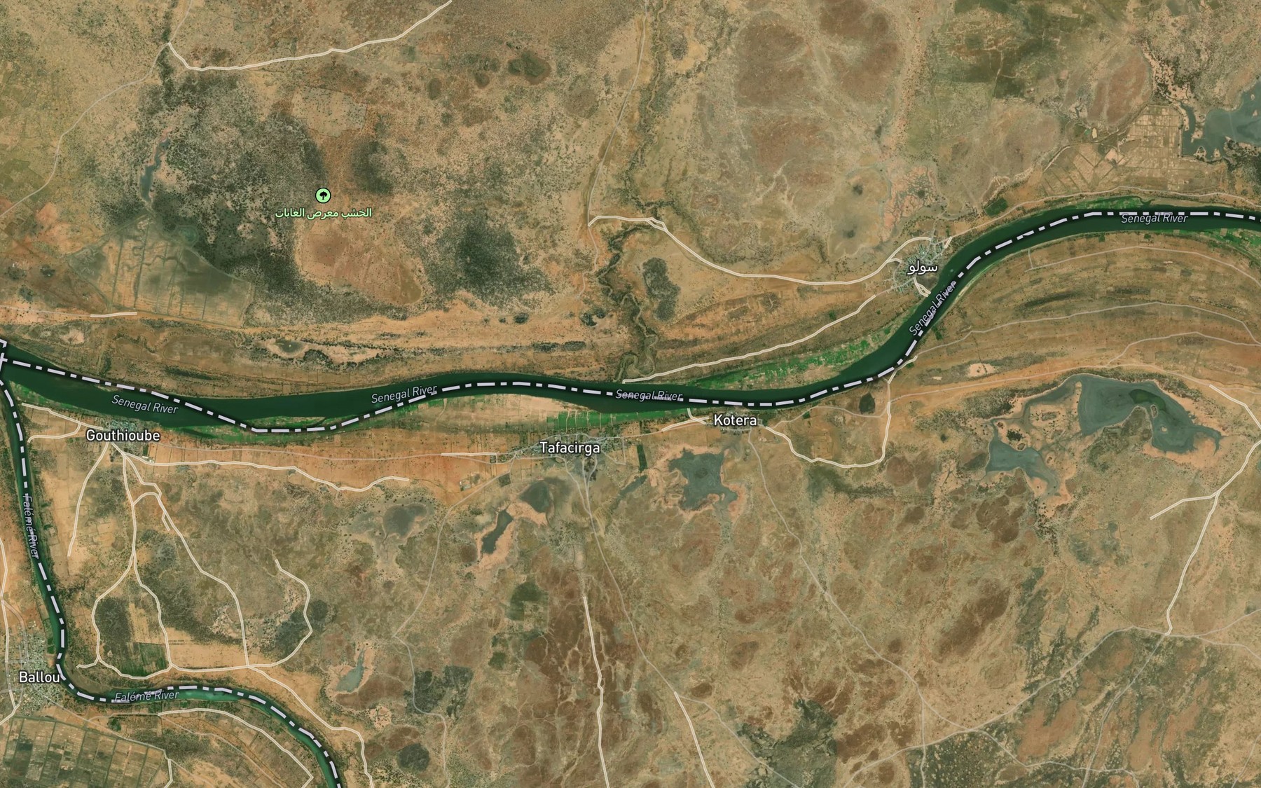 Satellite map of the Bounoukole