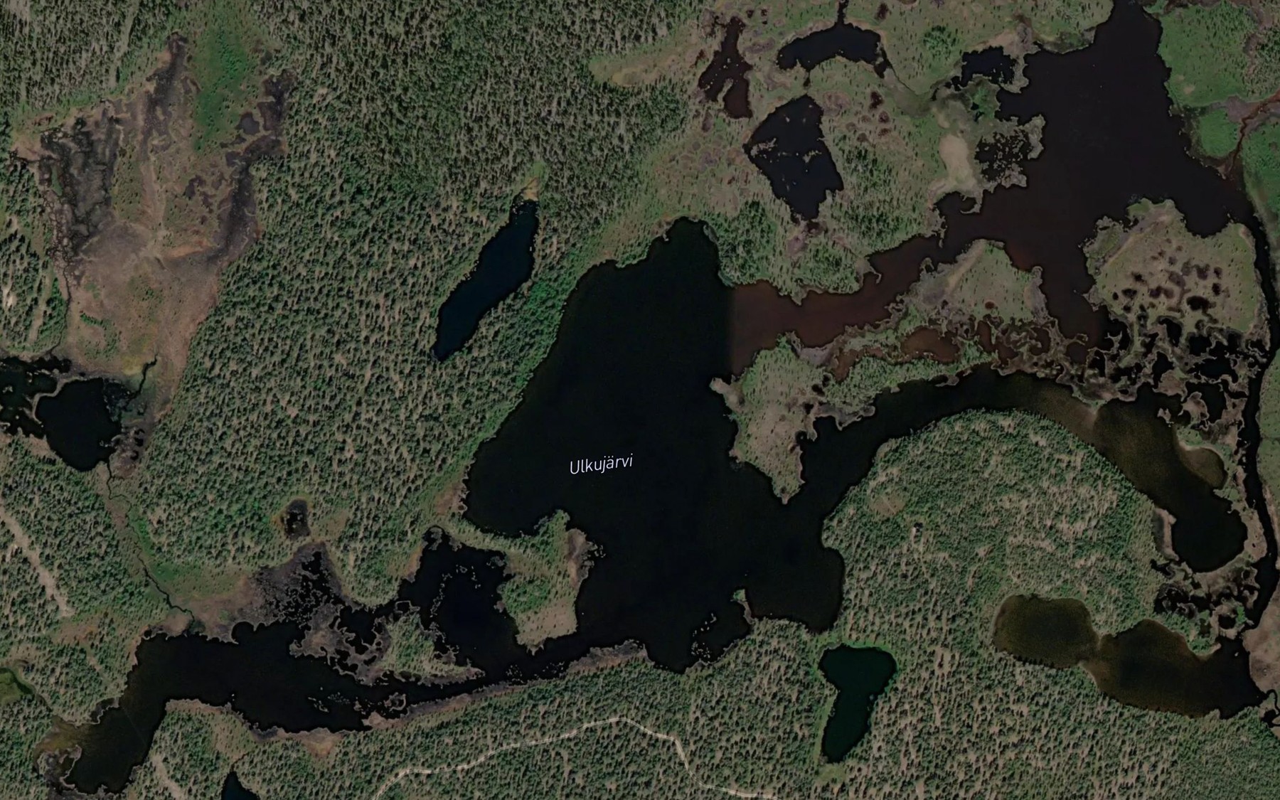 Satellite map of the Ulgajavri