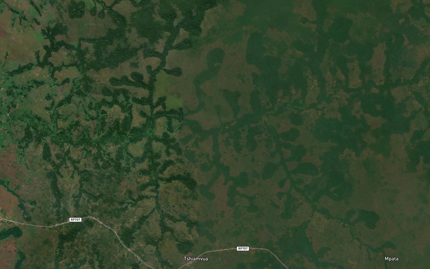 Satellite map of the Masanga