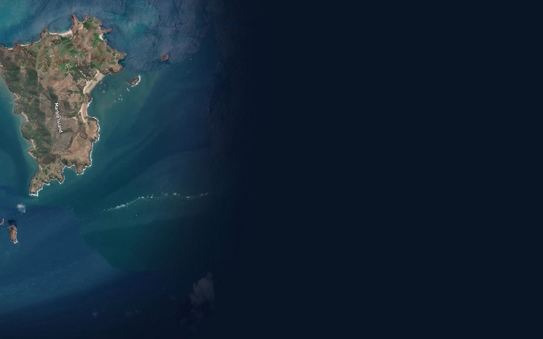 Satellite map of the Long Shoal