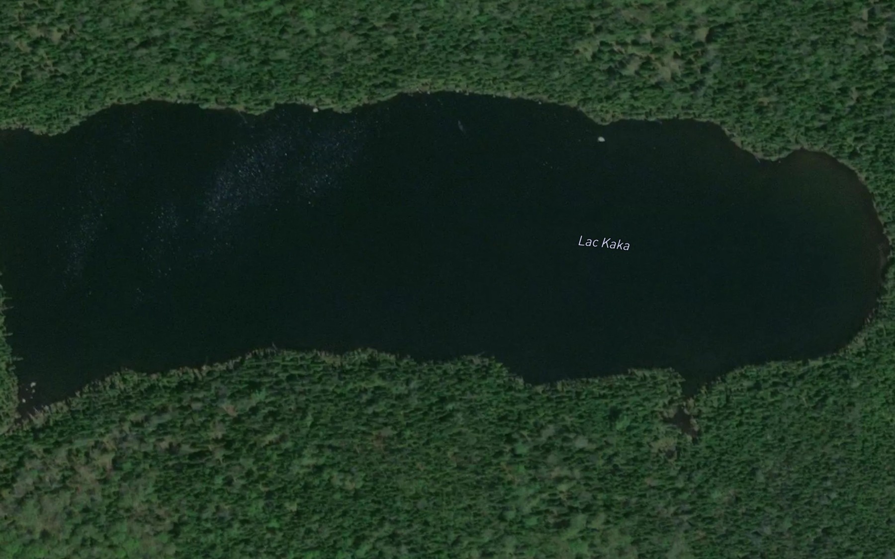 Satellite map of the Lac Kaka