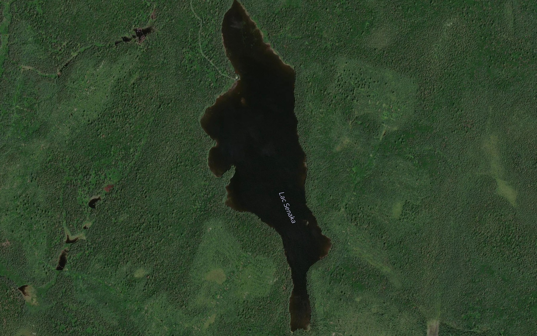 Satellite map of the Lac Senaka