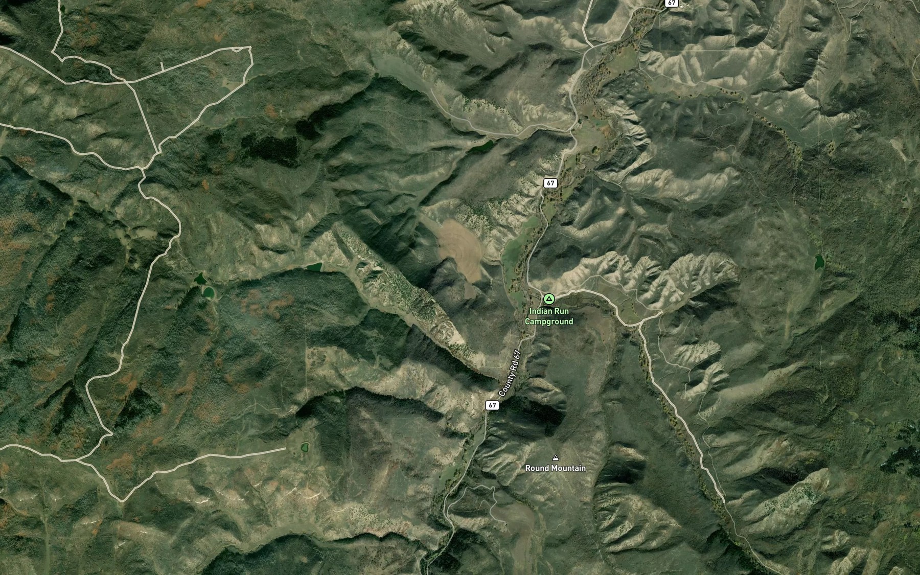 Satellite map of the Sullivan Ditch