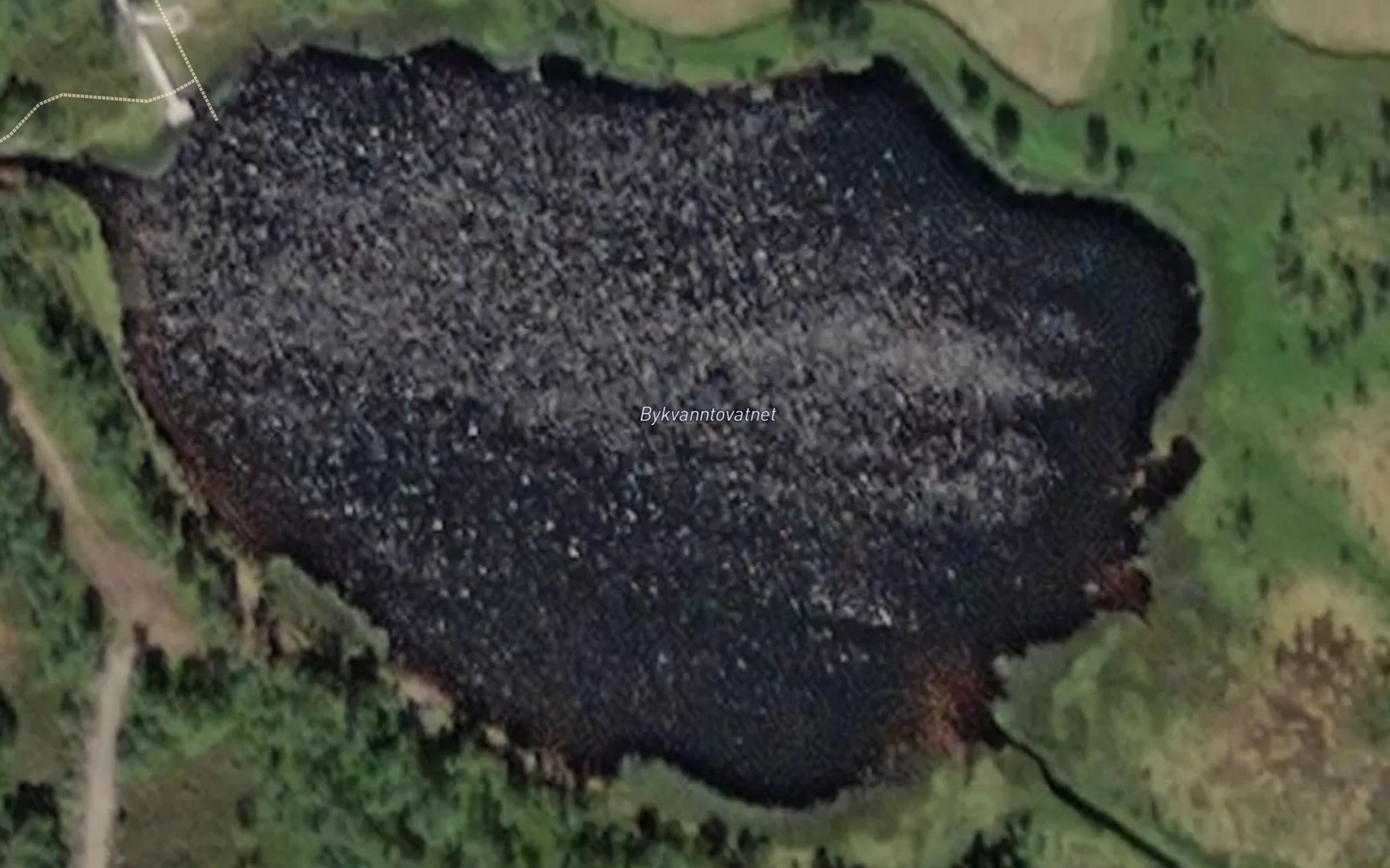Satellite map of the Bykvannto