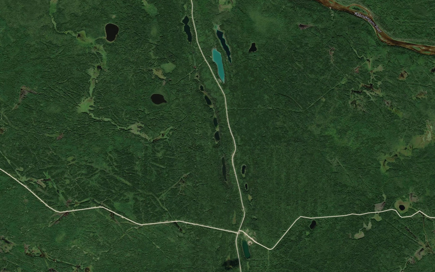 Satellite map of the Seagull Lake