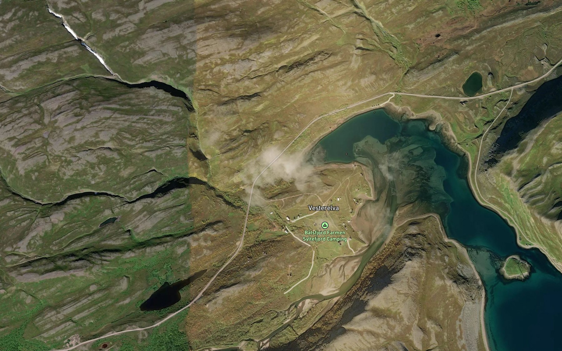 Satellite map of the Vassbotnelva