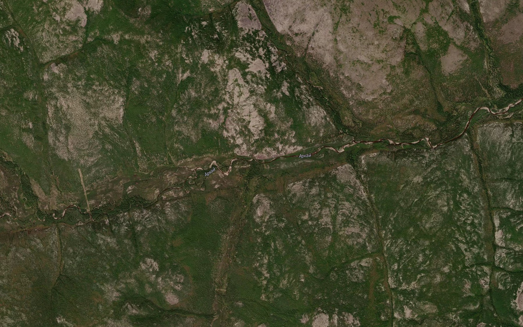 Satellite map of the Pchelinyy