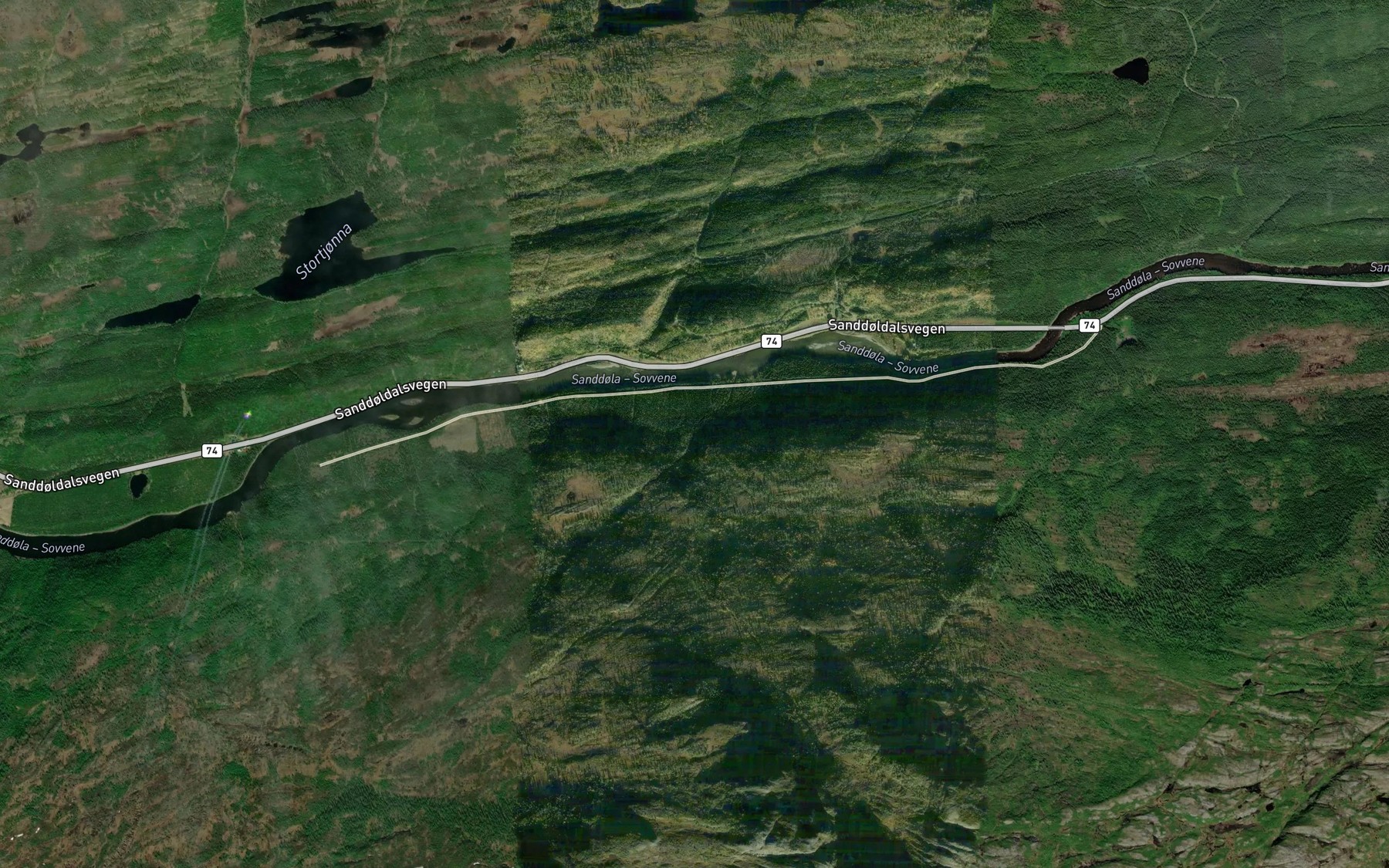 Satellite map of the Sornesbekken