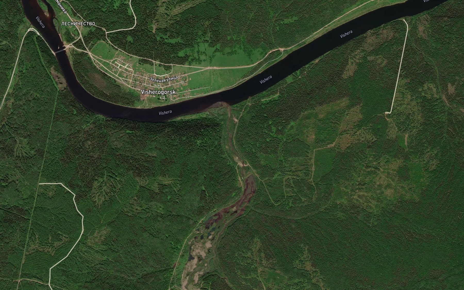 Satellite map of the Bol'shoy Kolchim