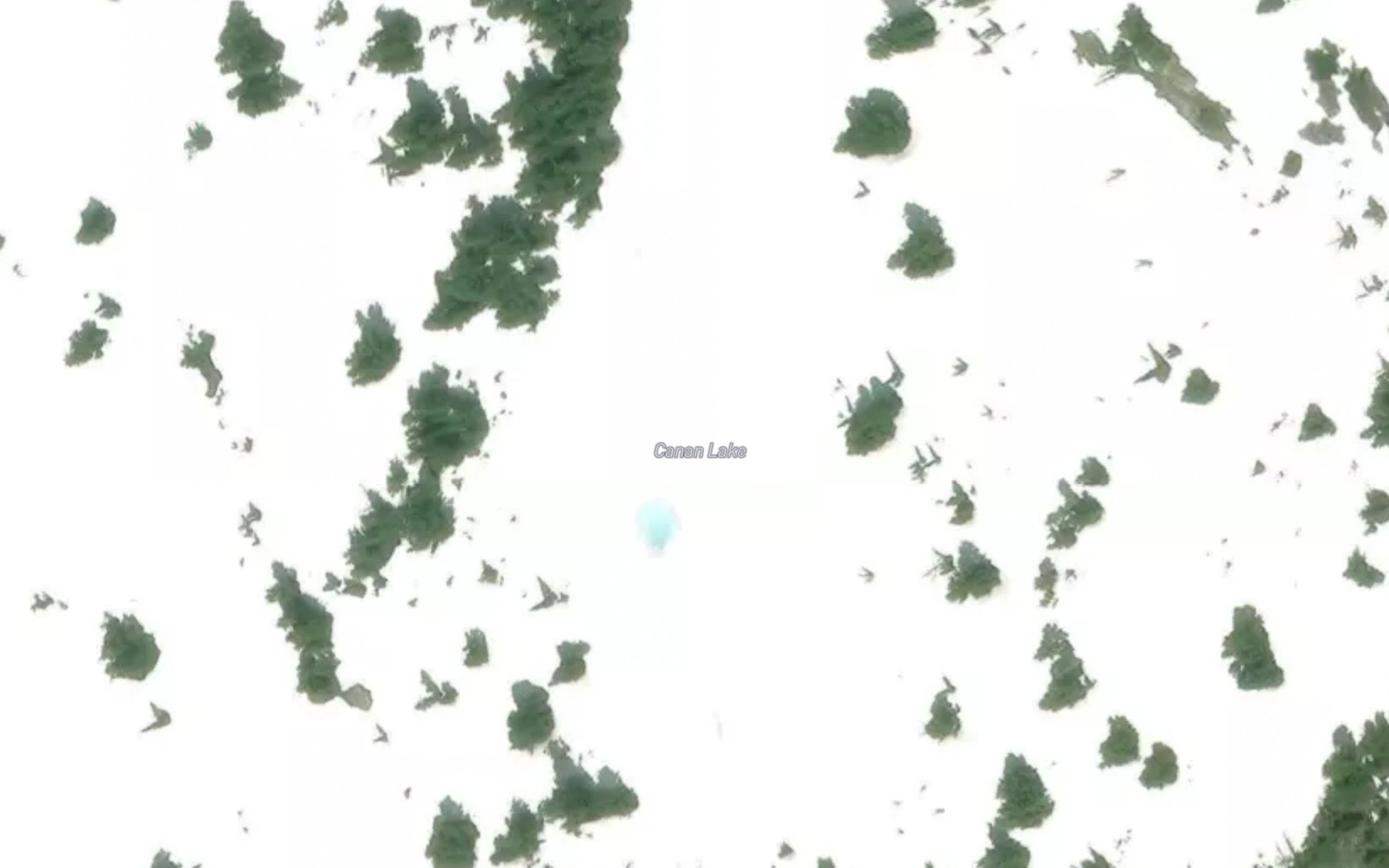 Satellite map of the Canan Lake