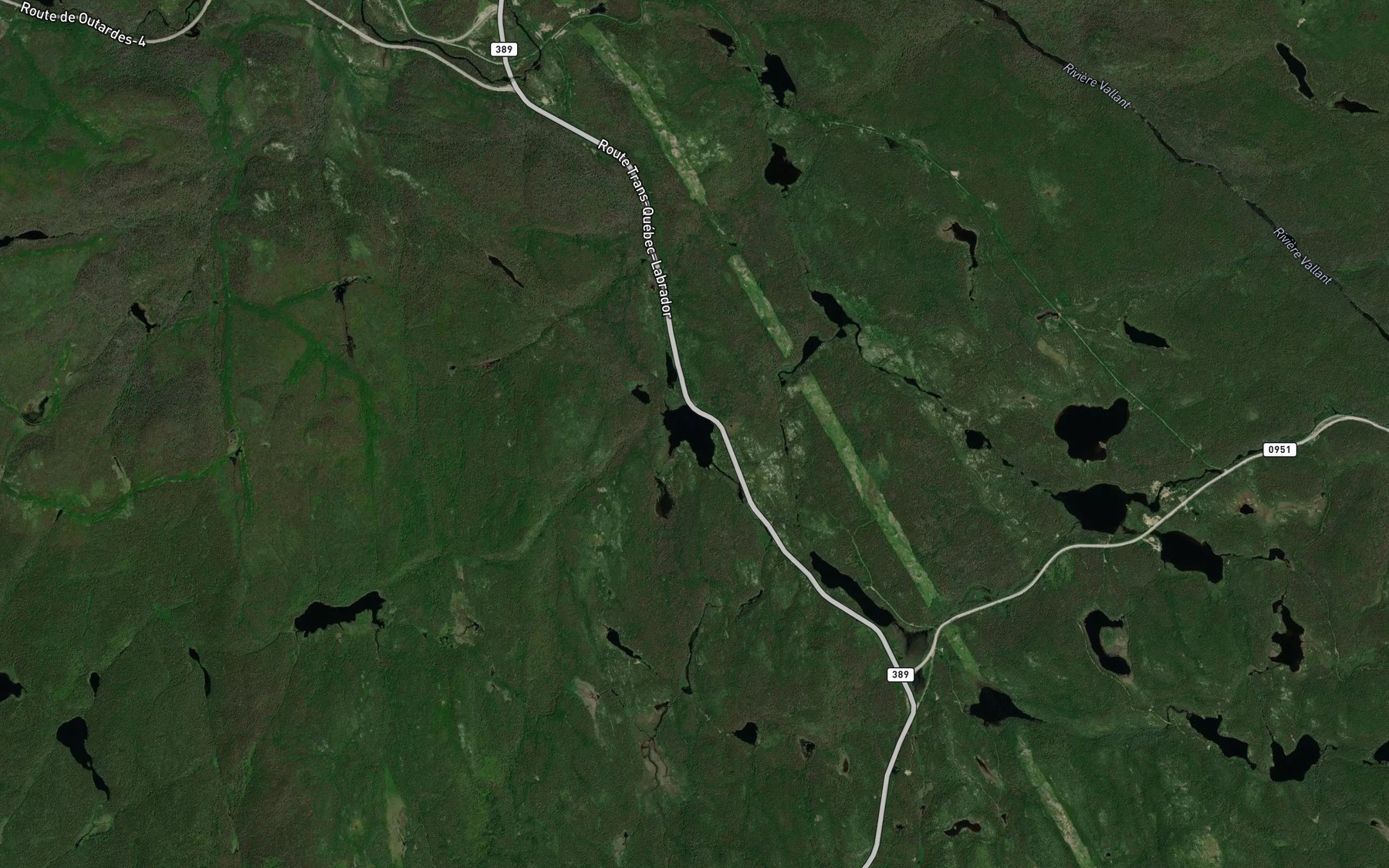 Satellite map of the Lac Defendu