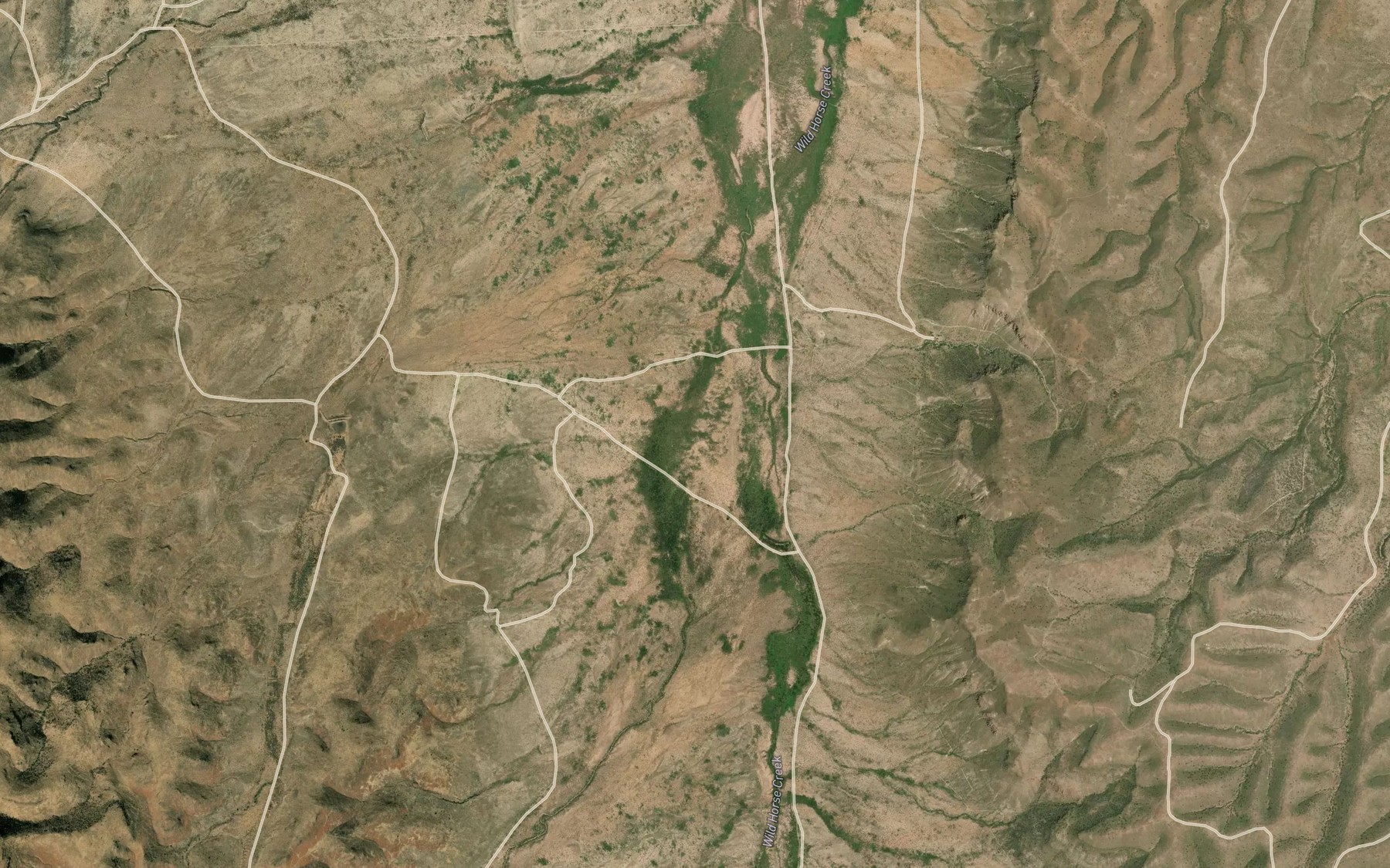 Satellite map of the Cat Creek