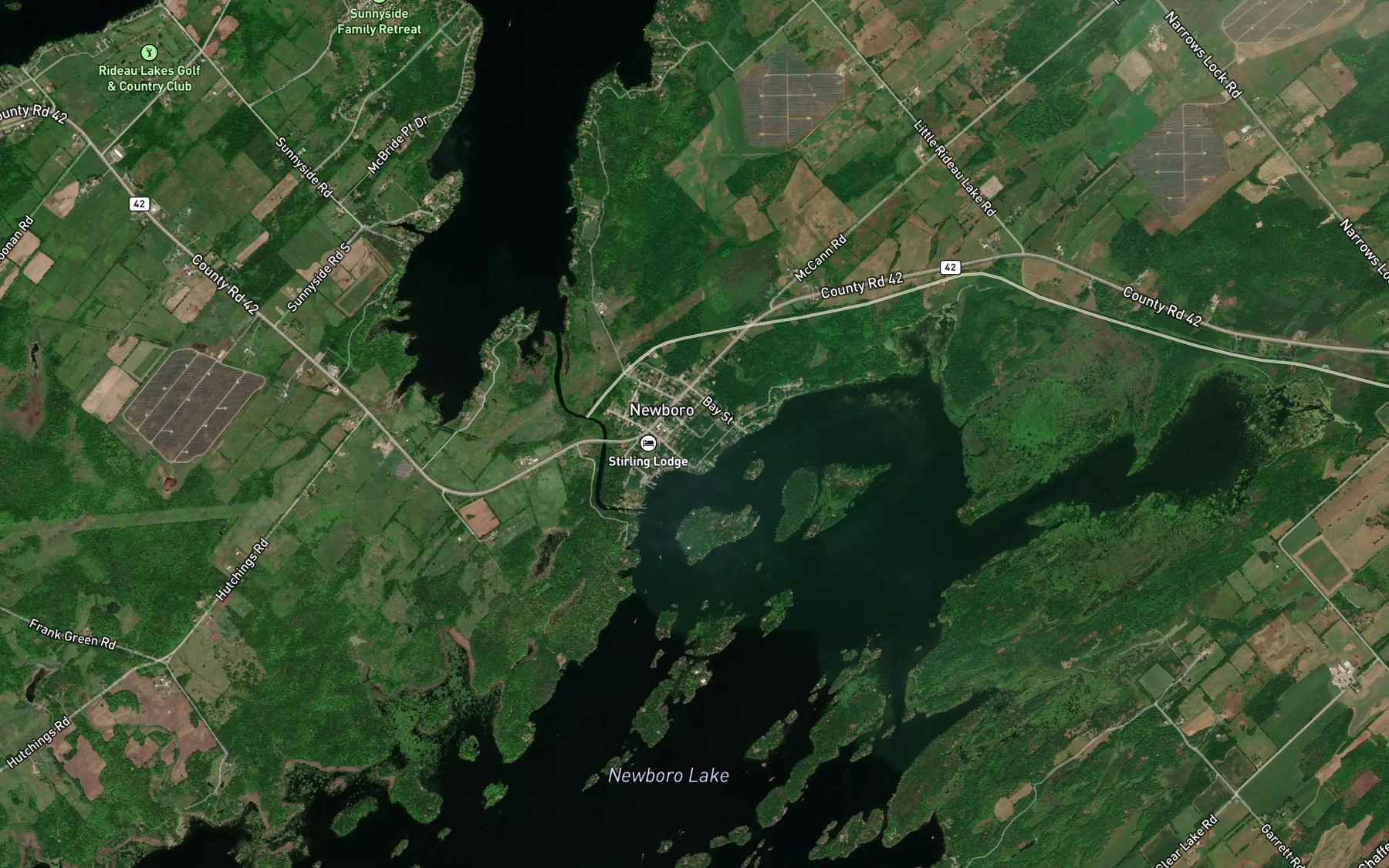 Satellite map of the Rocky Channel
