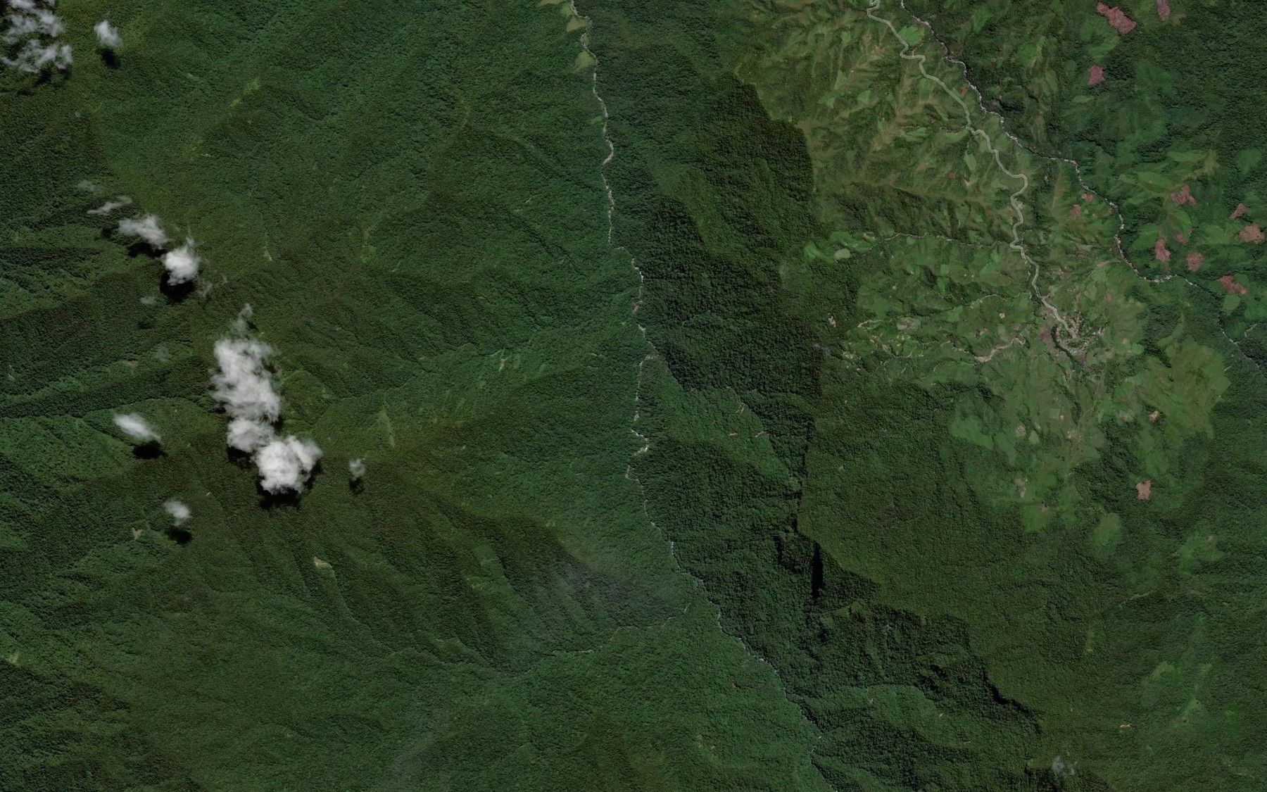 Satellite map of the Salu Sarambu