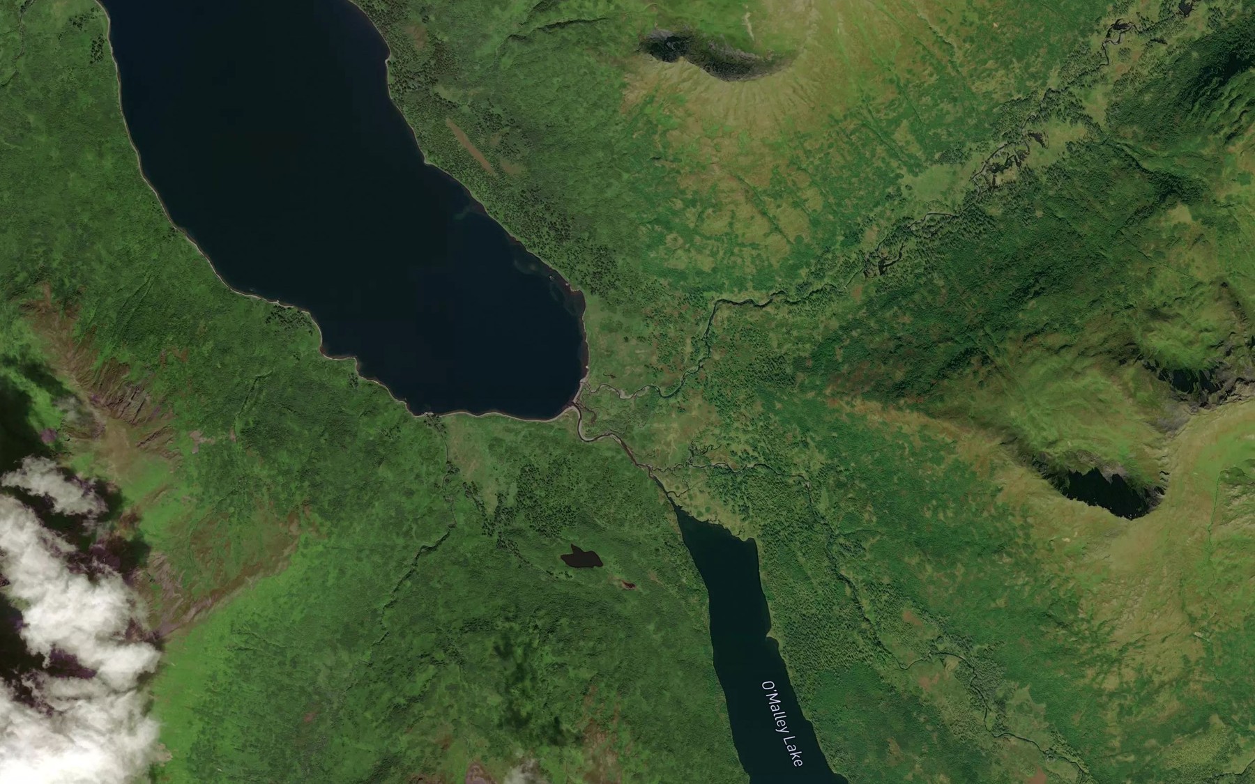 Satellite map of the Canyon Creek