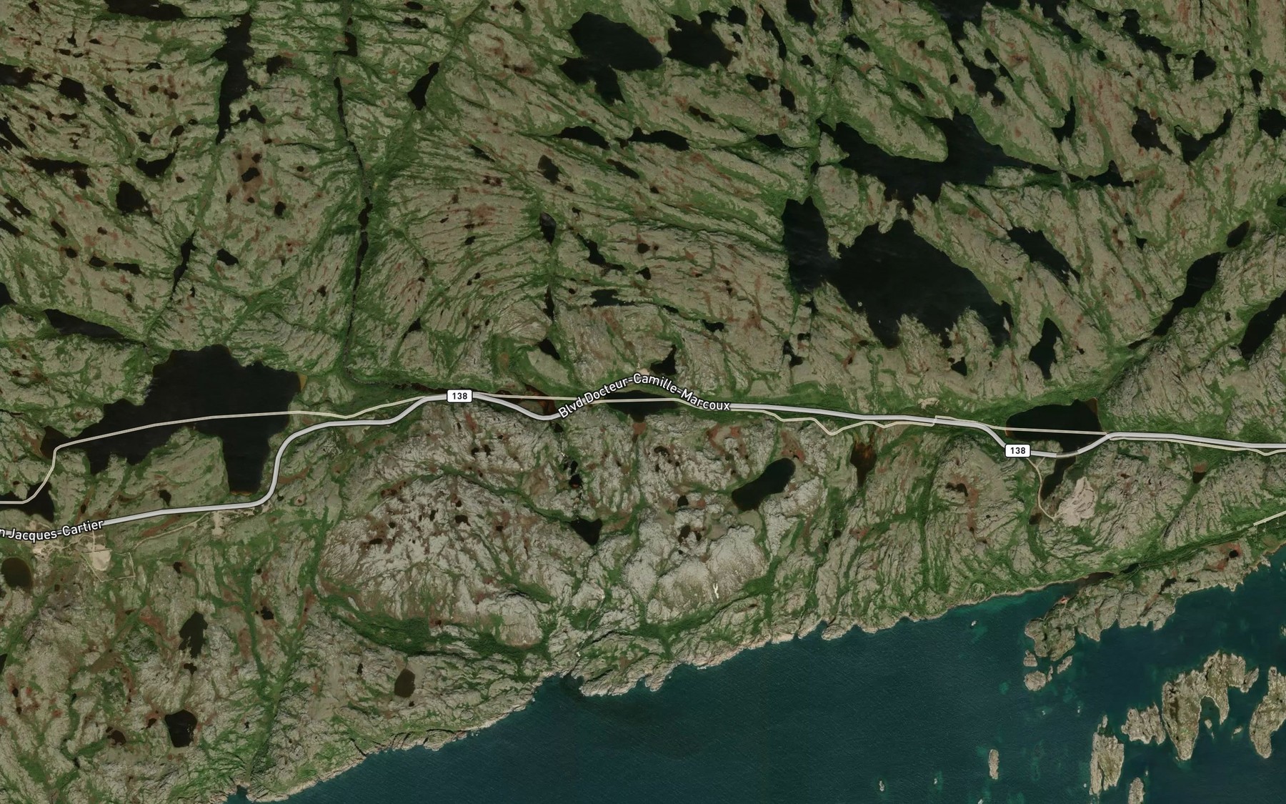 Satellite map of the Lac Thirsty