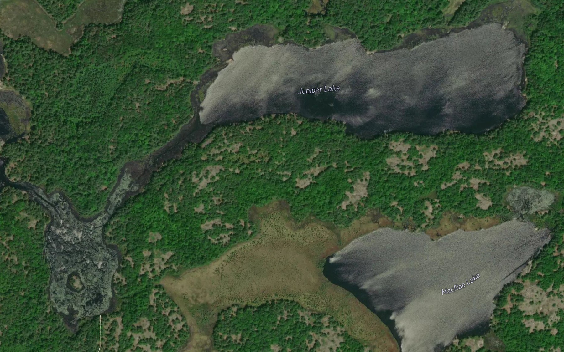 Satellite map of the Juniper Lake