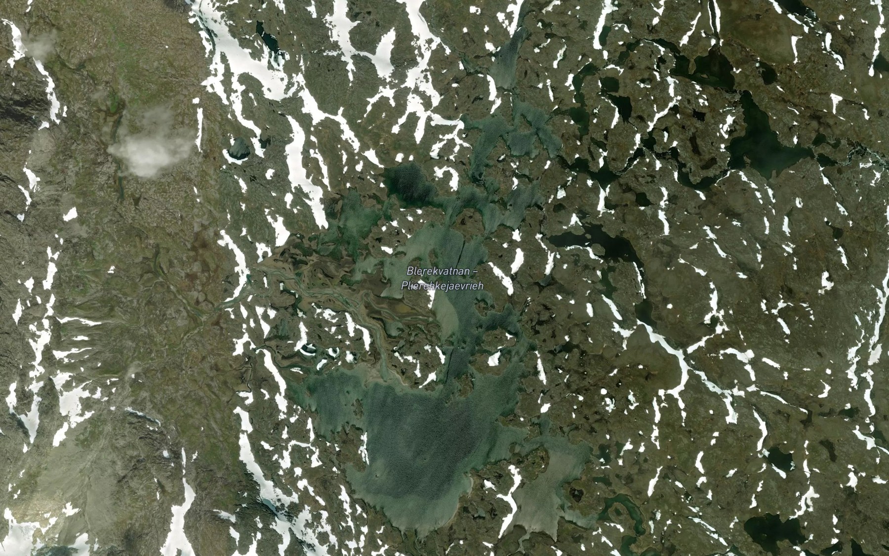 Satellite map of the Blerekvatnan
