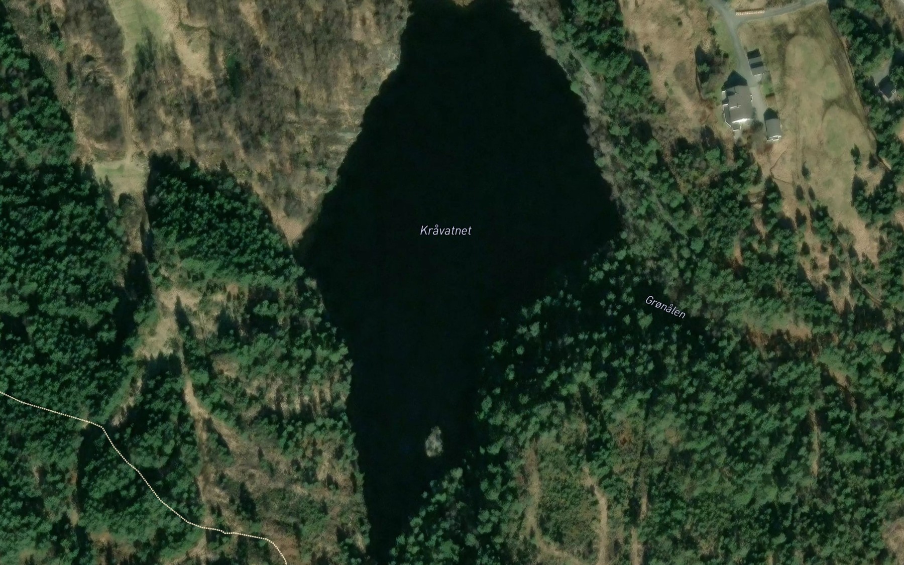Satellite map of the Kravatnet