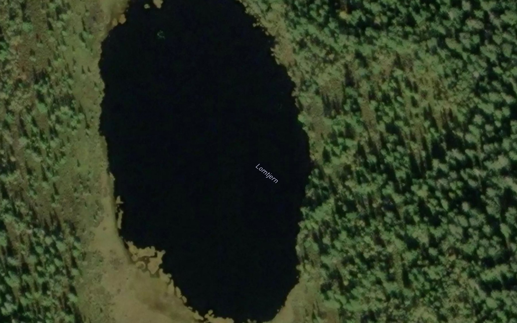 Satellite map of the Lomtjern