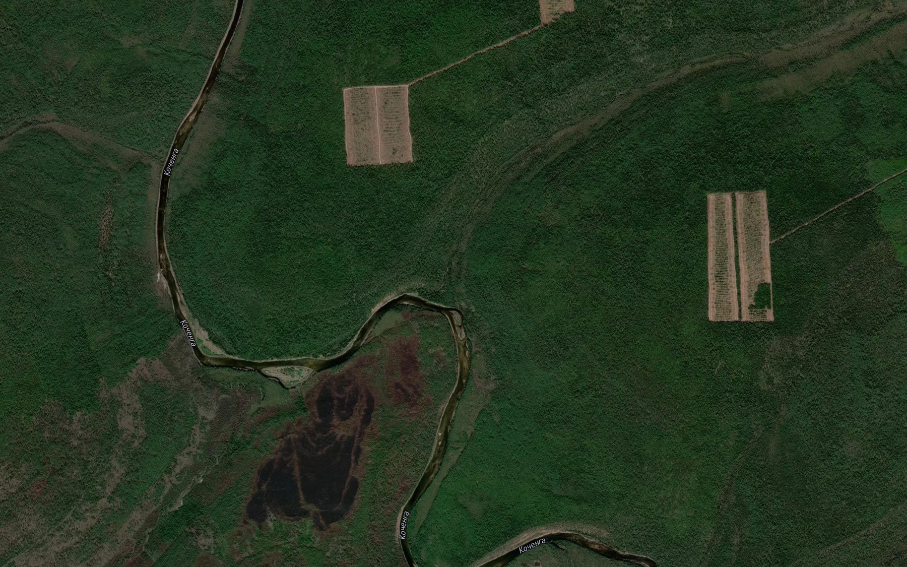 Satellite map of the Magnateyka