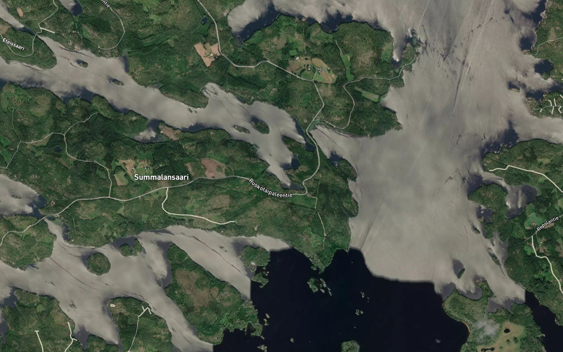 Satellite map of the Molasenlahti