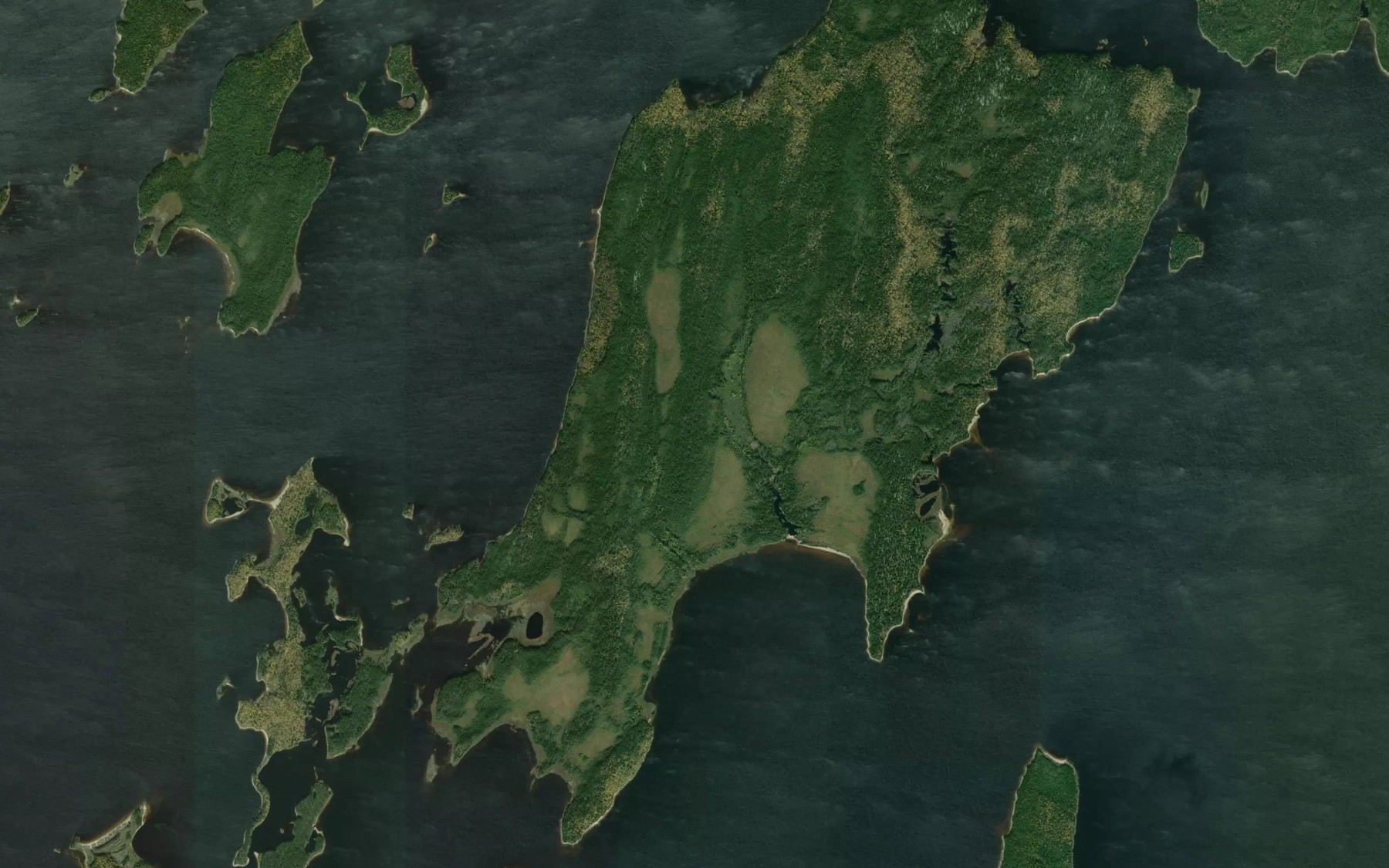 Satellite map of the Baie Wacawkak