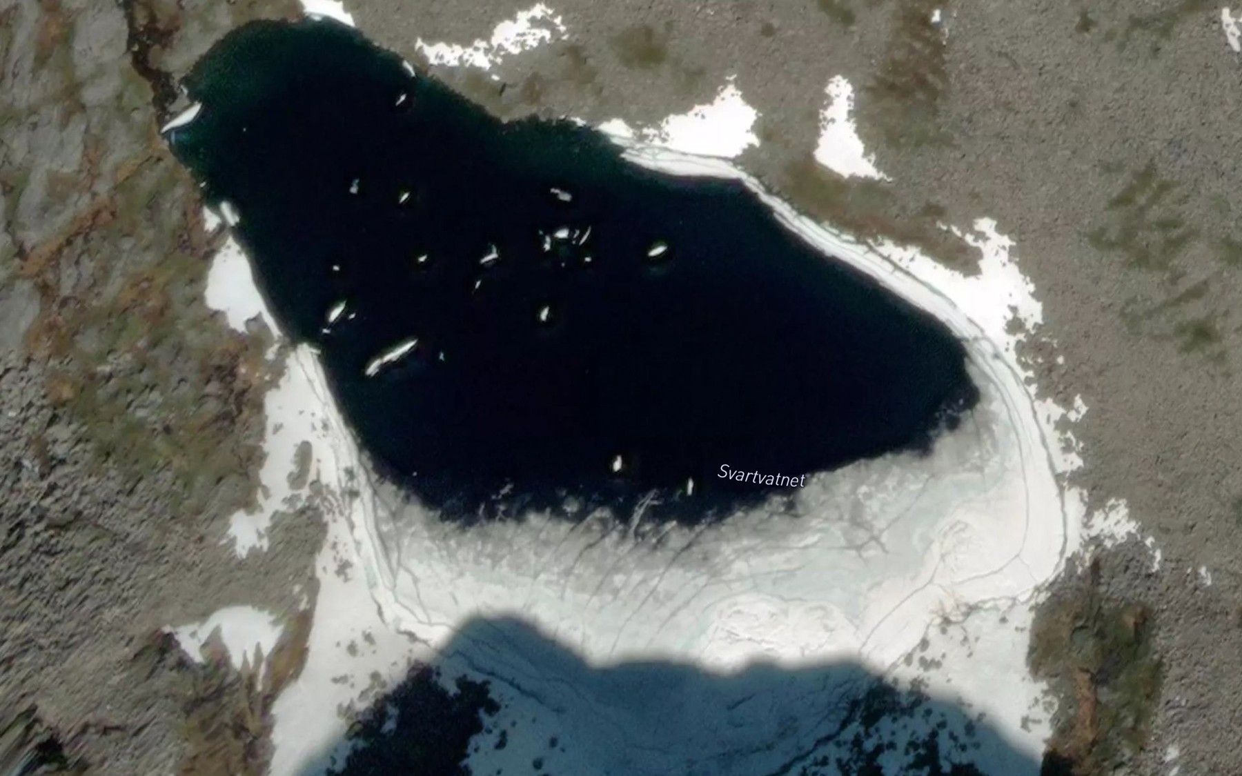 Satellite map of the Svartvatnet