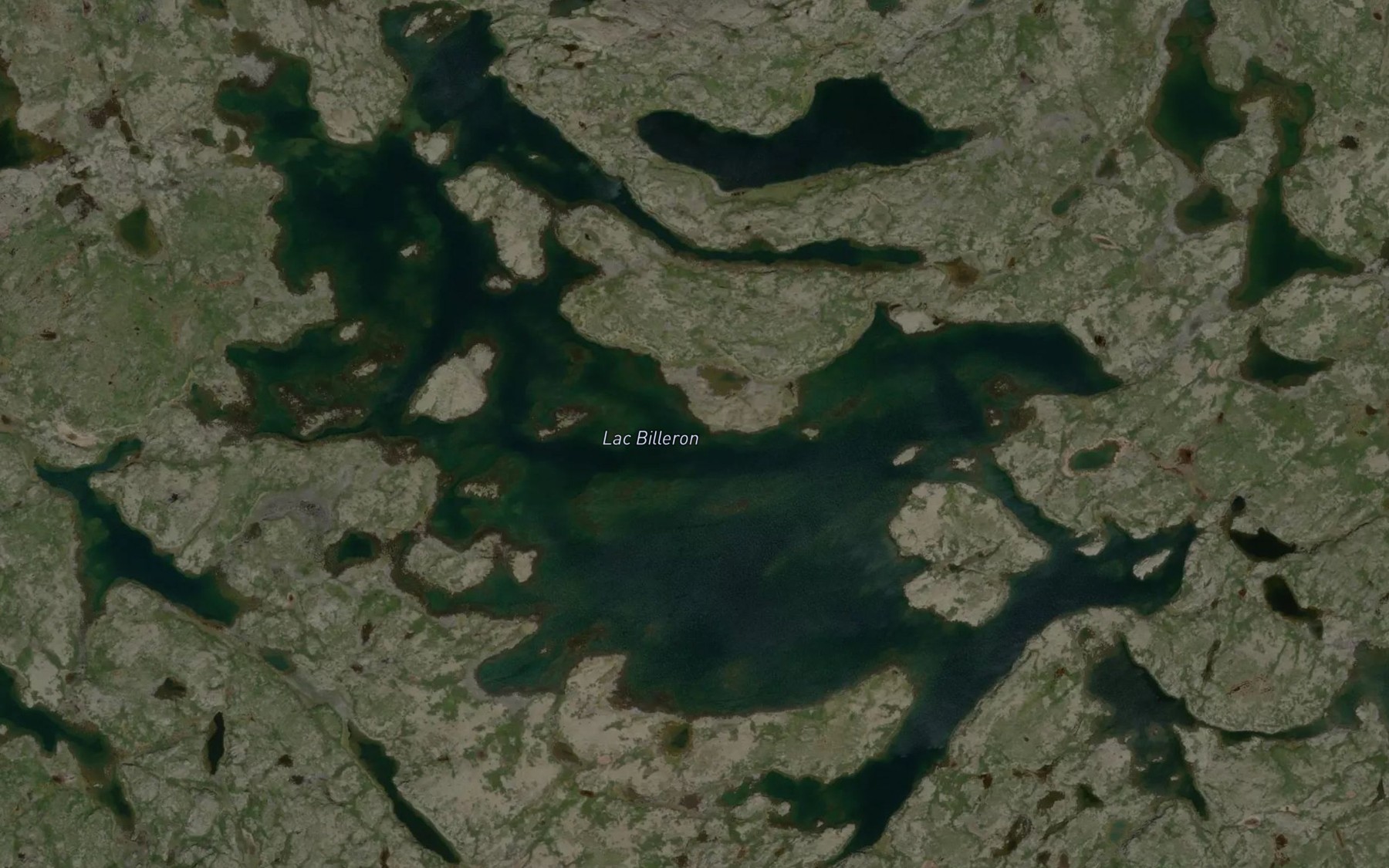 Satellite map of the Lac Billeron
