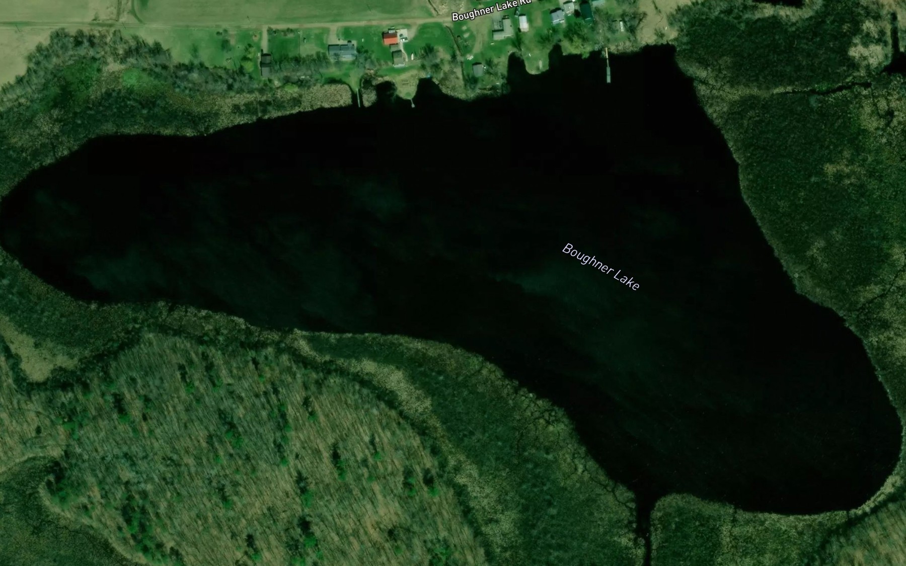 Satellite map of the Boughner Lake